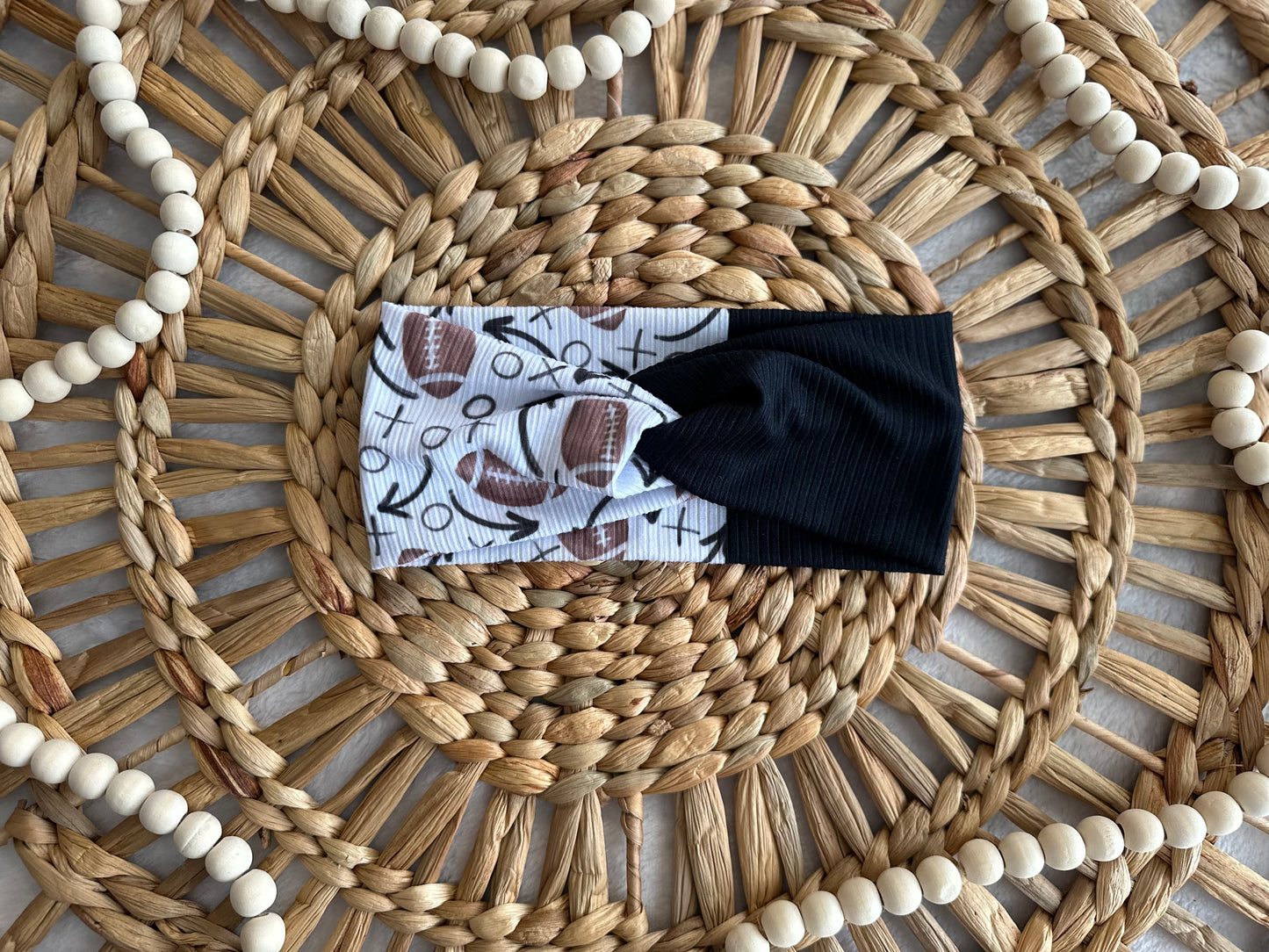 Adult Twist Headbands Football