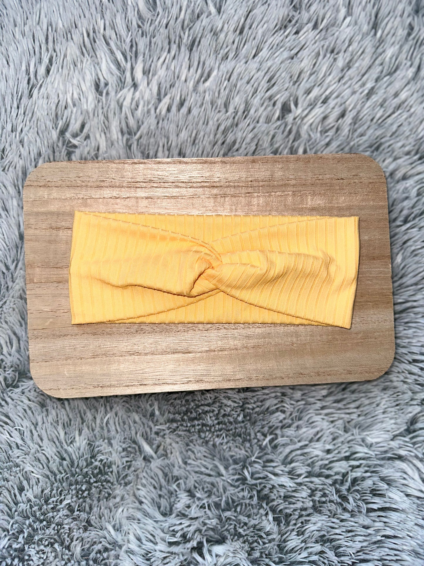 Adult Twist Headband Golden Yellow