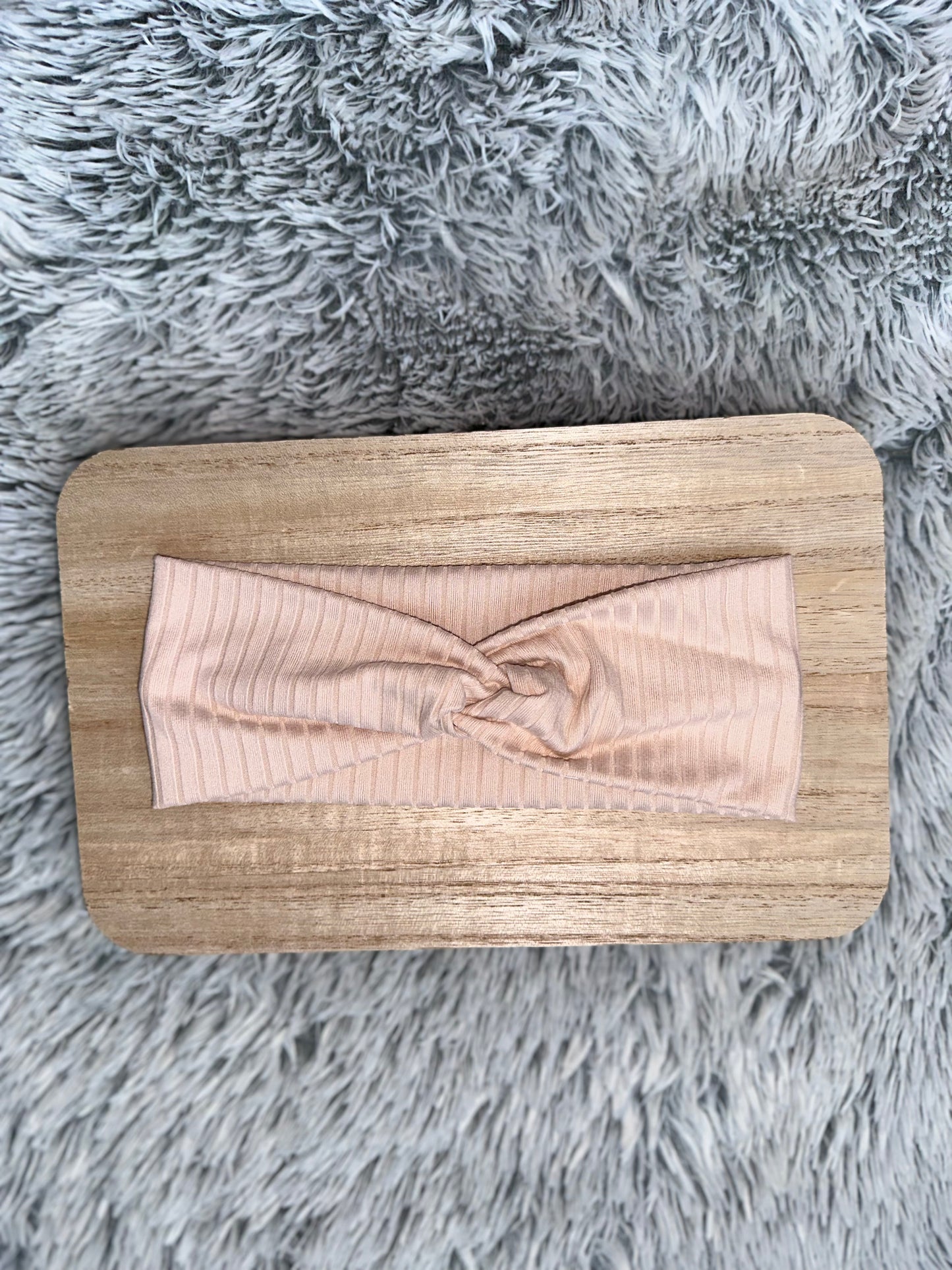 Adult Twist Headband Cream