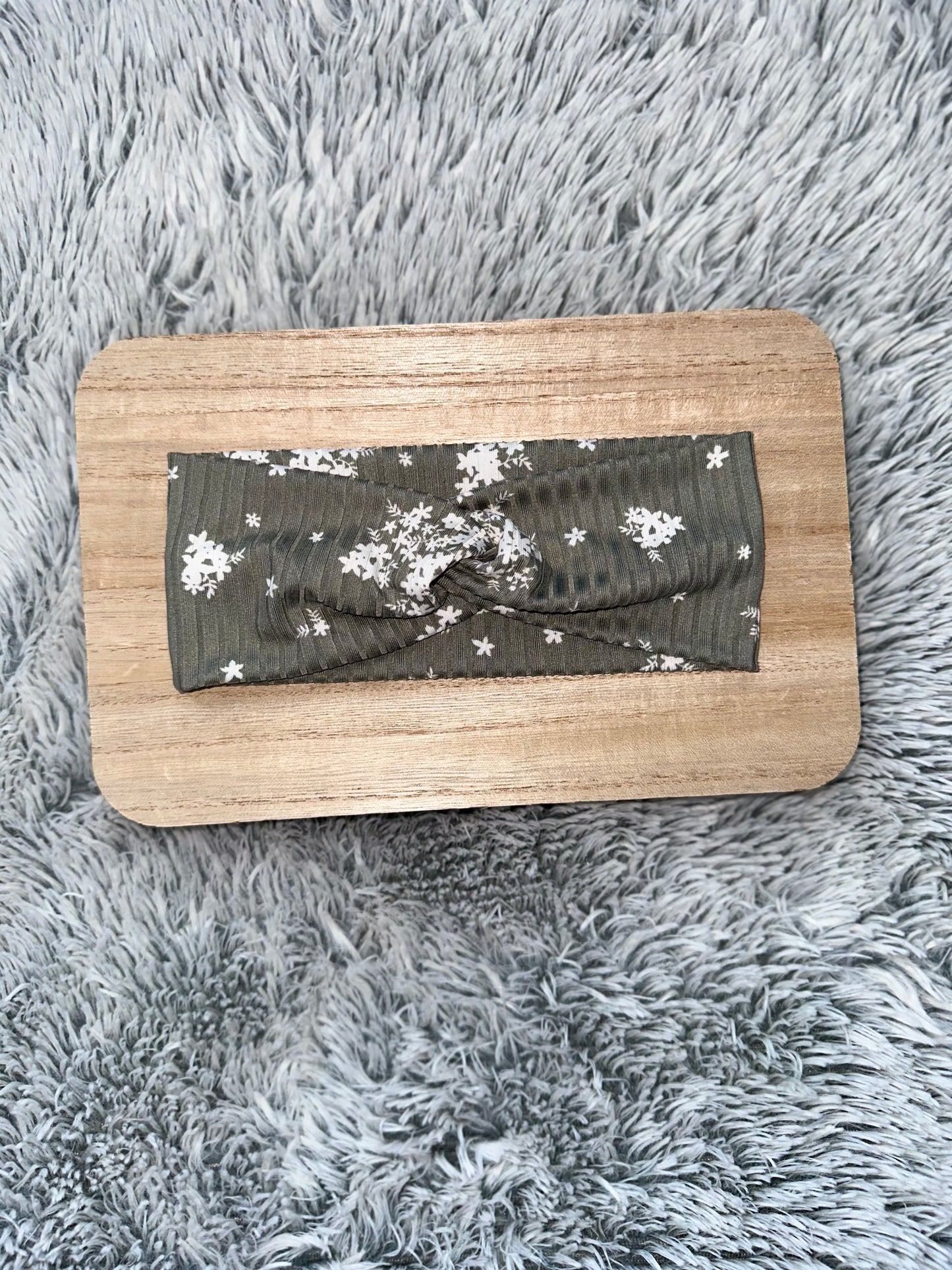 Adult Twist Headband Fern Floral