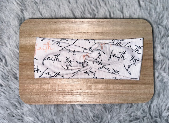 Adult Twist Headband Faith