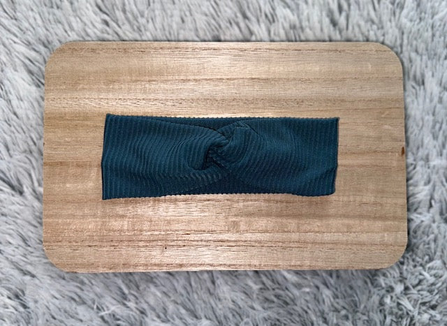 Adult Twist Headbands Midnight Blue
