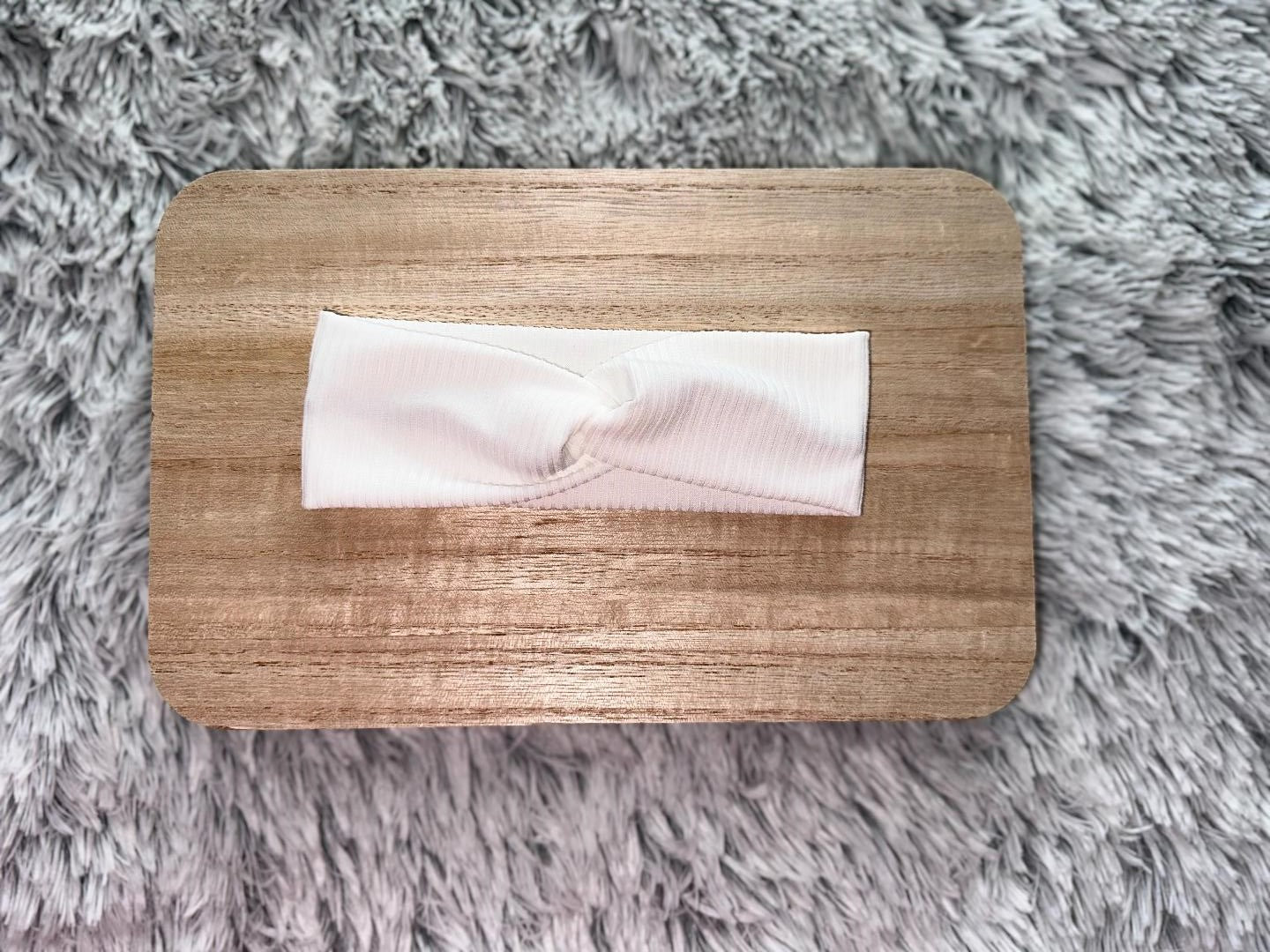 Adult Twist Headbands White