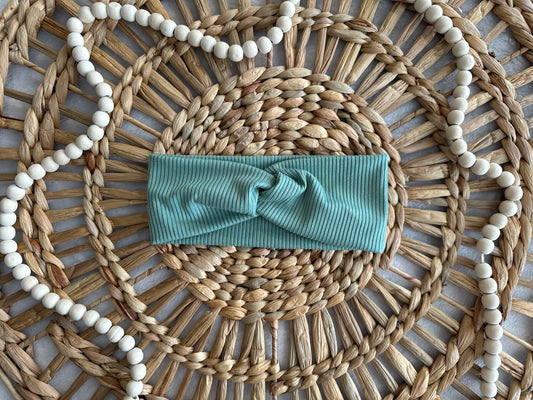 Adult Twist Headband New Green