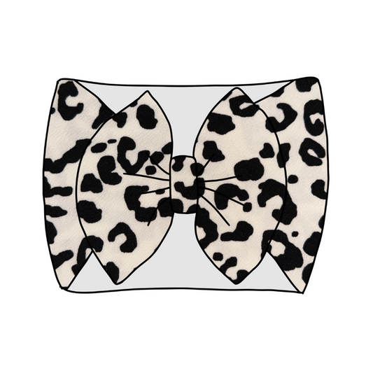 Cream & Black Leopard