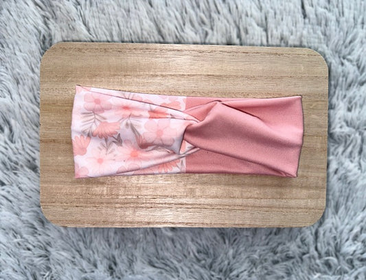 Adult Twist Headband Muted Blush